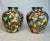 Mid Century Floral Chinoiserie Glazed Ceramic Ginger Jars, a Pair For Sale - Image 4 of 12