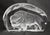 Transitional Vtg. Crystal Paperweight W/Frosted Bison/Buffalo Figure - Signed For Sale - Image 3 of 3