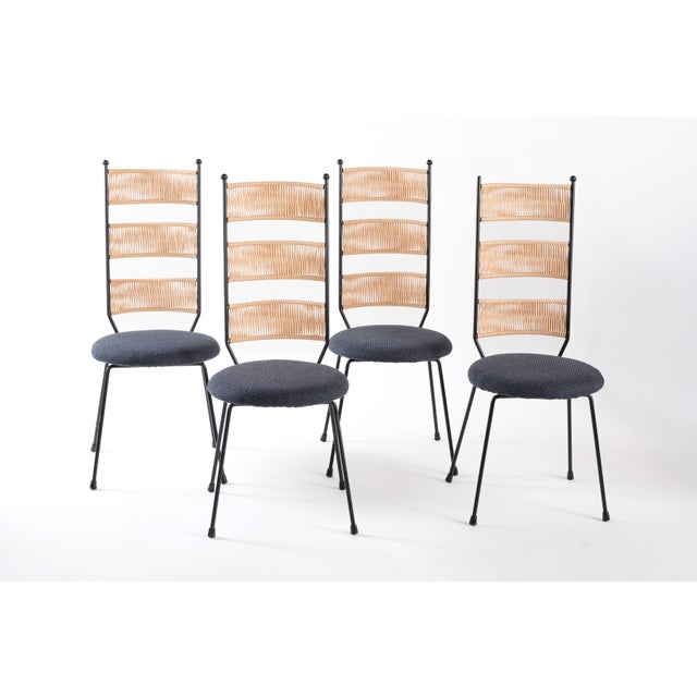 Set of 4 Dining Chairs Attributed to Arthur Umanoff For Sale - Image 11 of 11