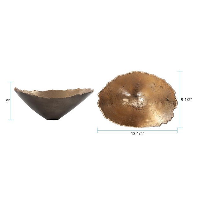 Modern Baniff Jagged Edged Deep Bowl- Large For Sale - Image 3 of 11