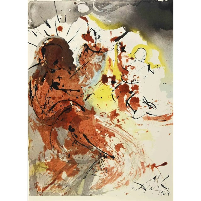 Salvador Dali, Sanctus Hieronymus, Lithograph, 1964 For Sale - Image 4 of 4