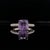 Purple Sapphire Diamond Ring 18k Gold Women 1.72 TCW Certified For Sale - Image 9 of 10