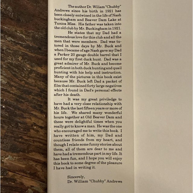 Nash Buckingham Beaver Dam & Other Hunting Tales by Dr. William Chubby Andrews For Sale In Portland, OR - Image 6 of 14