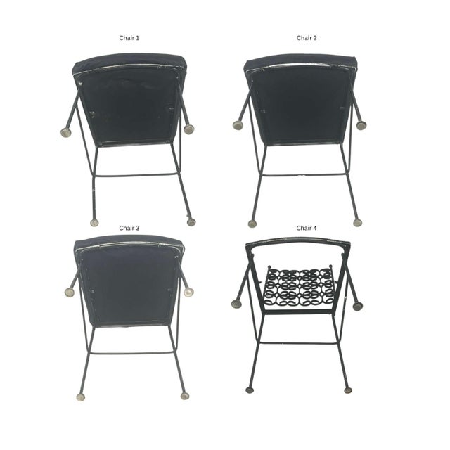 1950s Mid-Century Modern Patio Grenada Style Table & 4 Chairs For Sale - Image 9 of 11