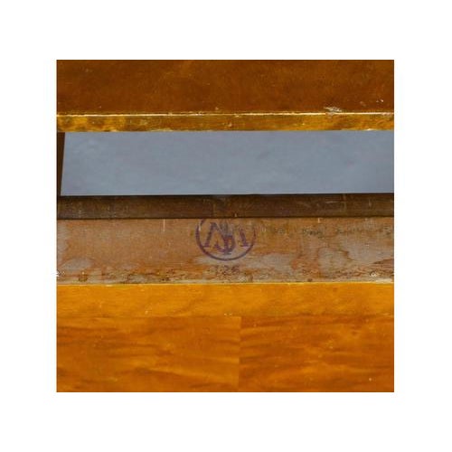 Very unusual original Swedish Art Deco 187cm dining table in a highly French polished finish with lovely detail. It has 1...