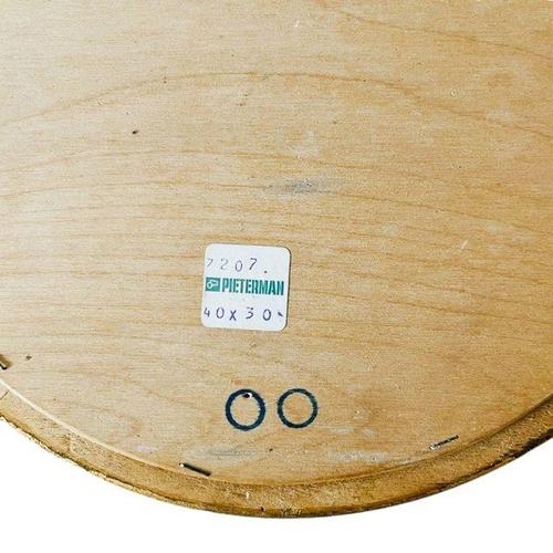 Glass Vintage Hollywood Regency Oval Mirror from Pieterman, 1960s For Sale - Image 7 of 9