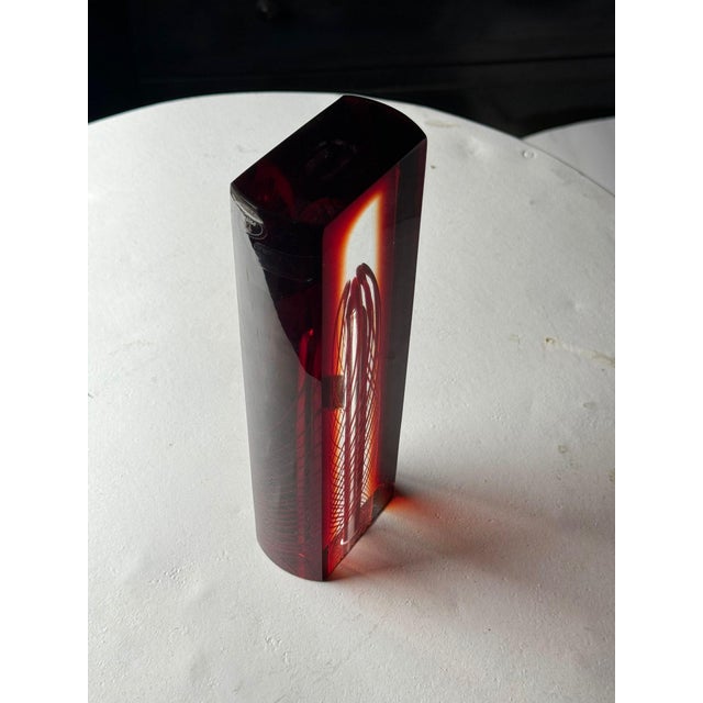 1990s Princ Art Crystal Glass Vase – Vintage Decorative Piece For Sale - Image 4 of 10