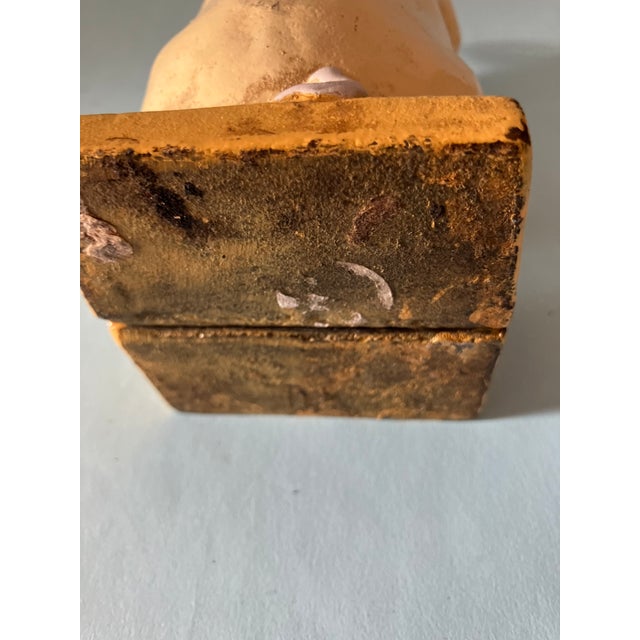 Cream 1900’s Pig "Thrifty" Cast Iron Money Bank For Sale - Image 8 of 9