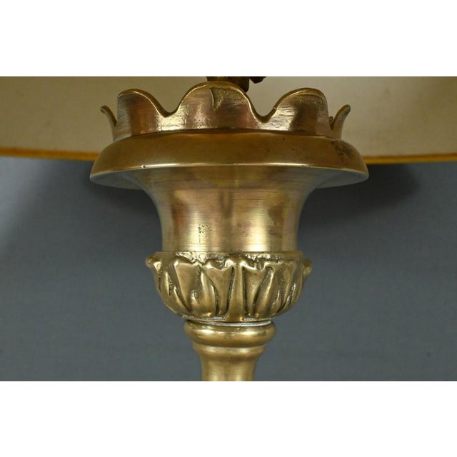 Gold Antique Bronze Lamp, 1890s For Sale - Image 8 of 16
