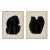 Contemporary Minimalist Abstract Prints, Framed - a Pair For Sale