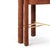 Double Arch Bar Stool in Orange Chenille from Insidherland For Sale - Image 6 of 10