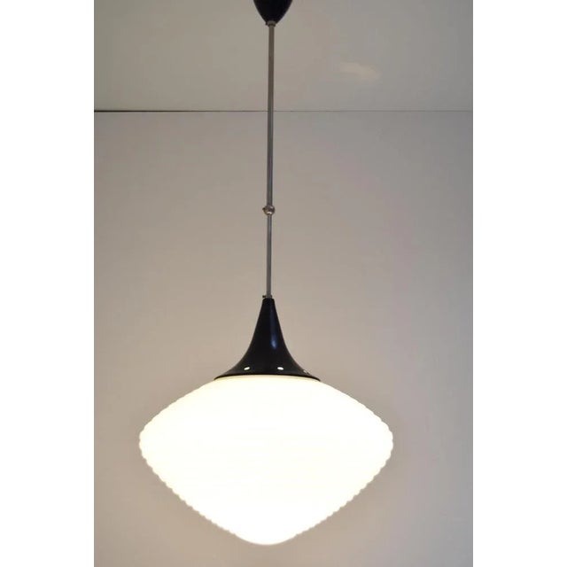 Mid-Century Ceiling Lamp from Kamenicky Senov, 1950s For Sale - Image 3 of 14
