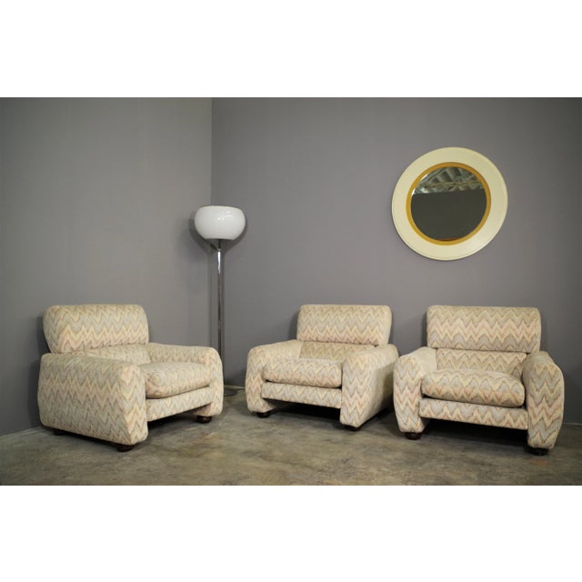 Missoni Style Armchairs, 1970s, Set of 3 For Sale - Image 15 of 18