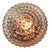 Mid-century wall or ceiling lamp. bakelite base with very clear crystal glass. 1960-1970 diameter base 185 mm / 7.3 inches...