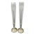 Vintage Duchin Sterling Weighted Base and Etched Floral Bud Vases- a Pair For Sale