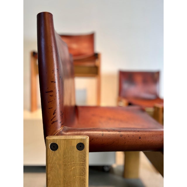 Monk Chairs by Afra & Tobia Scarpa for Molteni, 1970s, Set of 4 For Sale - Image 16 of 16