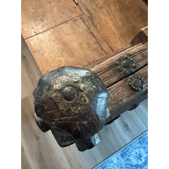 Oak Paneled Closed Bench, Attributed to Northern Europe, Late 17th Century For Sale - Image 9 of 14