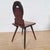 Swiss Alps Folk Art Escabelle Wooden Chair, 1820s For Sale - Image 3 of 9