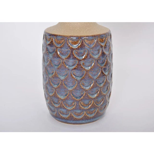 Mid-Century Model 3001 Handmade Stoneware Table Lamps by Einar Johansen for Søholm, 1960s, Set of 2 For Sale - Image 6 of 10