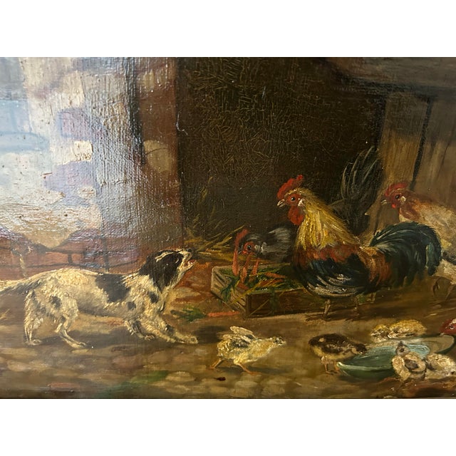 Antique English Oil Painting For Sale - Image 4 of 9