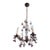 Antique Louis XV Style Four Arm Chandelier With Amethyst Color Grape Clusters For Sale