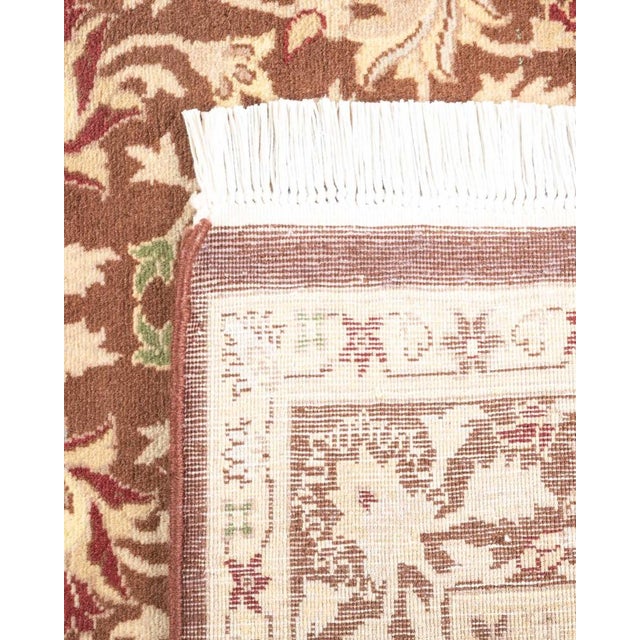 2000 - 2009 Mogul, One-of-a-Kind Hand-Knotted Area Rug in Brown, 3' 1" x 5' 4" For Sale - Image 5 of 8