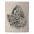 1940s Original Signed Graphite Illustration of Young Girl Holding Cat, 11.5 × 8.75 In. For Sale