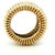 Gold Vintage 18k Gold Diamond Bombe Band Ring, Circa 1980s, Size 5.75 For Sale - Image 8 of 9