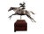 Bronze sculpture representing a polo player on a wooden base. It dates from the 70s and is apparently unsigned. Good...