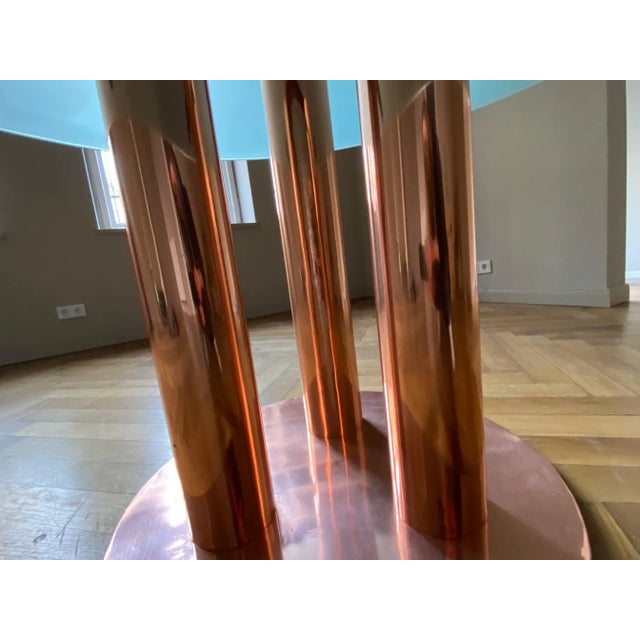 Copper Copper Dining Table, France, 1970s For Sale - Image 8 of 11