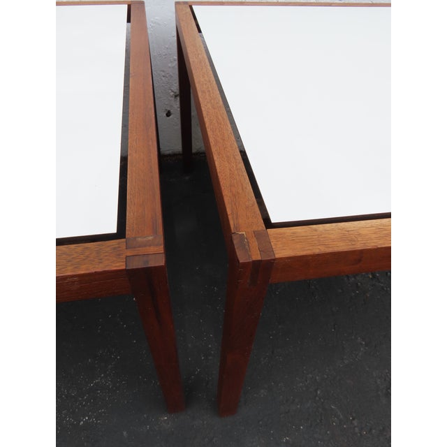 Mid 20th Century Knoll Mid Century Modern Pair of Large Side End Tables 6600 For Sale - Image 5 of 18