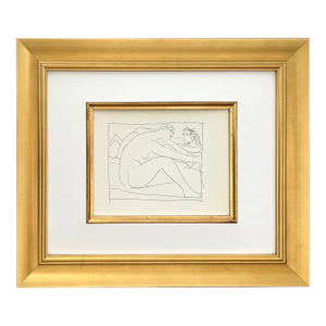 1970s Picasso 25 Two Female Nudes Framed