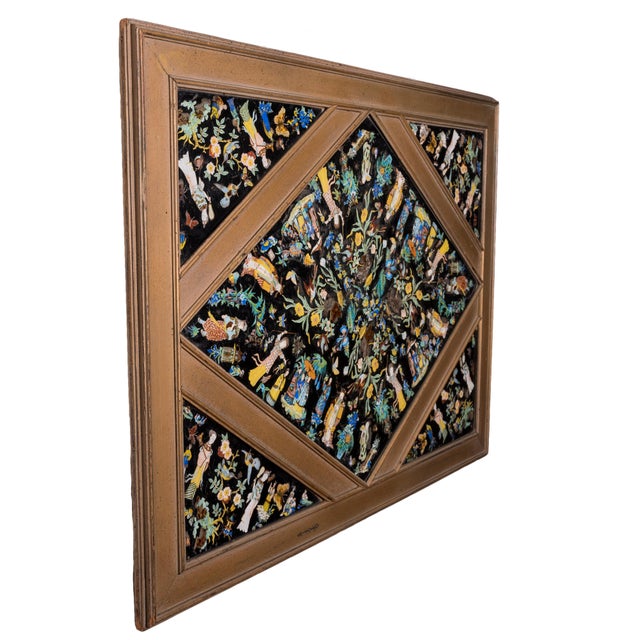 Chinoiserie Eglomise Glass Panel, 19th Century For Sale In Savannah - Image 6 of 11