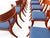 Wood Teak Klismos Patio Dining Chairs. - Set of 10 For Sale - Image 7 of 7