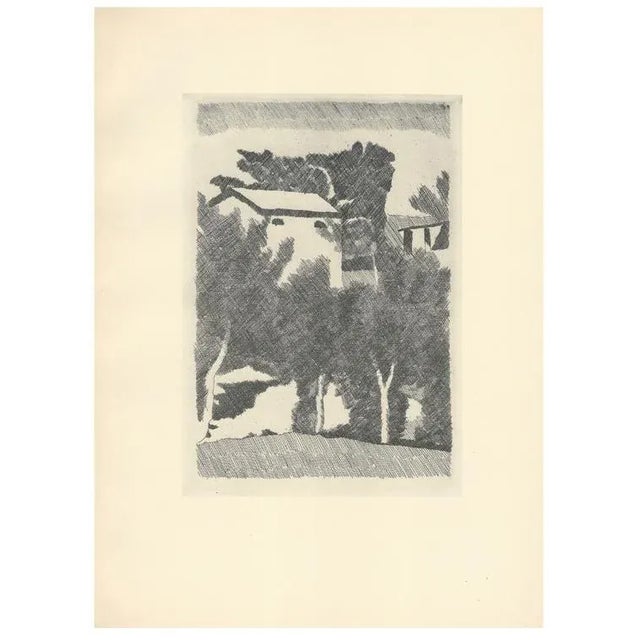 Morandi, Landscape with Three Trees, 1957, Lithograph For Sale - Image 7 of 7