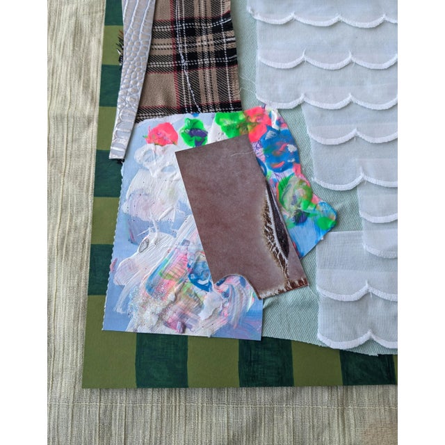 "Ruffled" Contemporary Abstract Textile Collage by Frances Sousa For Sale - Image 10 of 10