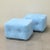 Set of Blue Plush Ottomans, 1970s, in Very Good conditions. Designed 1970 to 1979