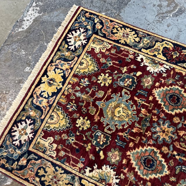 3ft X 12ft Traditional Persian Style Floral Runner Rug For Sale - Image 12 of 12