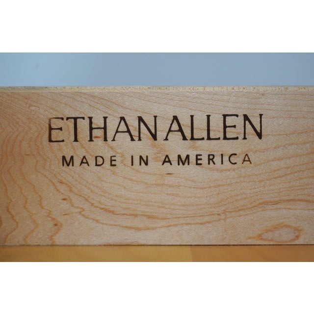 Pair Ethan Allen Country Colors Maple 4 Drawer Nightstands For Sale - Image 17 of 17