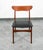 1960s 1960s Mid Century Danish Modern Dining Chairs Black Leather Set 2 Pair Teak Elgaard Nm For Sale - Image 5 of 12