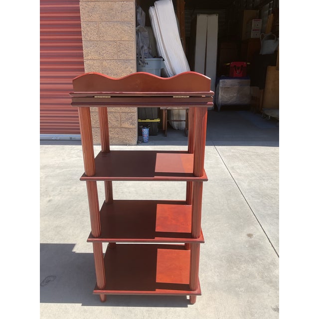 1990s Traditional Mahogany Adjustable Lectern With Shelving For Sale - Image 11 of 12