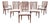 Set of Six Barbara Barry for Baker Spindle Back Dining Chairs For Sale