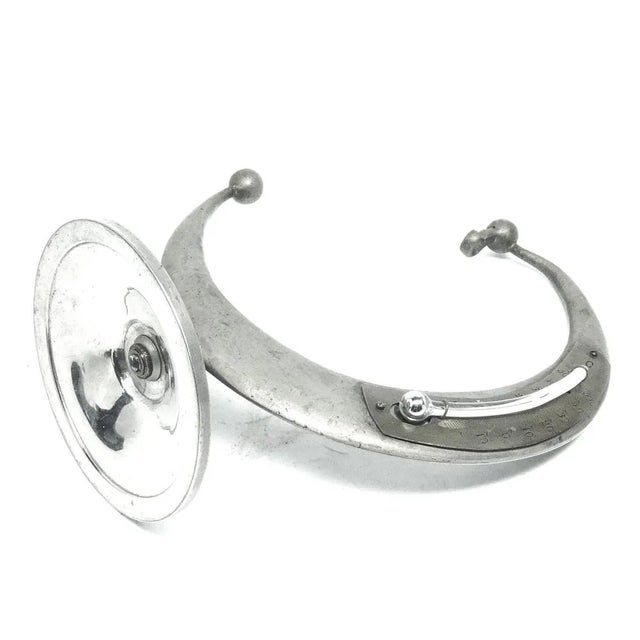 Art Deco Clock Stand with Thermometer, France, 1930s For Sale - Image 3 of 9