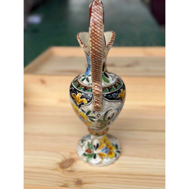 Ceramic French Pitcher! For Sale - Image 7 of 8