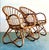 Vintage Boho Bent Rattan Lounge Chairs - A Pair For Sale - Image 10 of 12