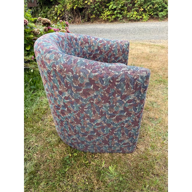 Labeled “Artek 1997” ! Sublime chubby barrel/club chair with pristine upholstery - listen to 1980's background music while...