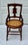Wood 20th Century Victorian Style Walnut and Cane Seat Side Chair For Sale - Image 7 of 7