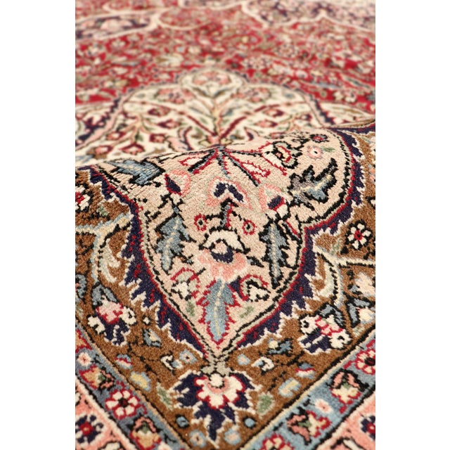 Turkish Vintage Kaysery Red Area Rug- 8' 7'' X 11' 4'' For Sale - Image 4 of 5