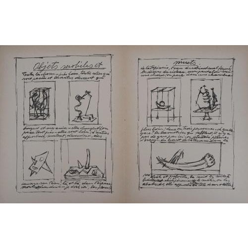 Alberto Giacometti, Moving and Mute Objects, 1952, Original Lithograph For Sale - Image 8 of 8