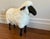 Mid-Century Modern Lalanne Style Life-Size Carved Wood and Sheepskin Sheep Stool or Statue For Sale - Image 3 of 3
